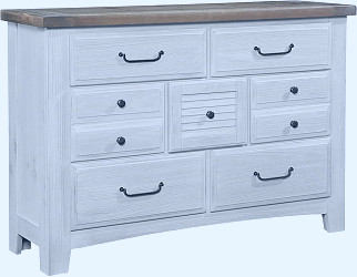 Vaughan-Bassett Furniture Company Youth Dresser - 7 Drwr 694-002 - Seiferts  Furniture - Erie PA,